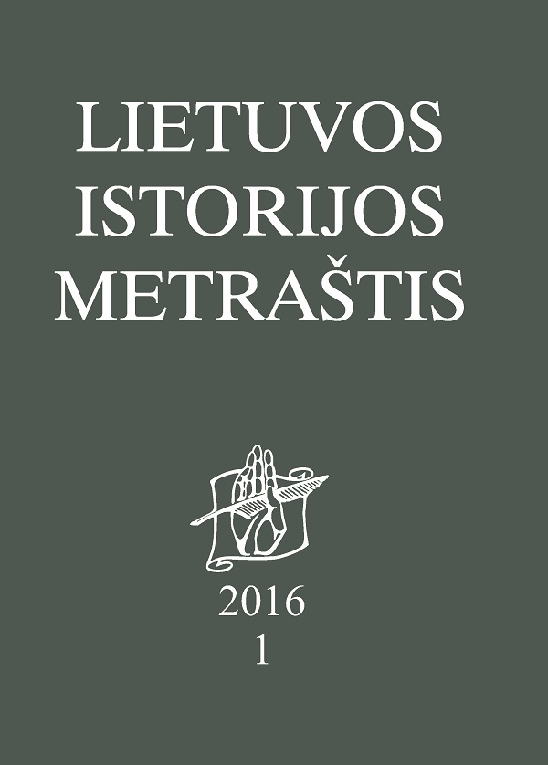 Lietuvos istorijos metraštis 2016.1